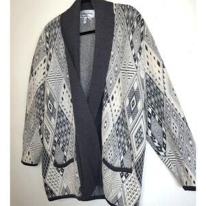 Vintage Arthur Kohler Cardigan Sweater PLUS Sz 20 Wool Angora Grandpacore London